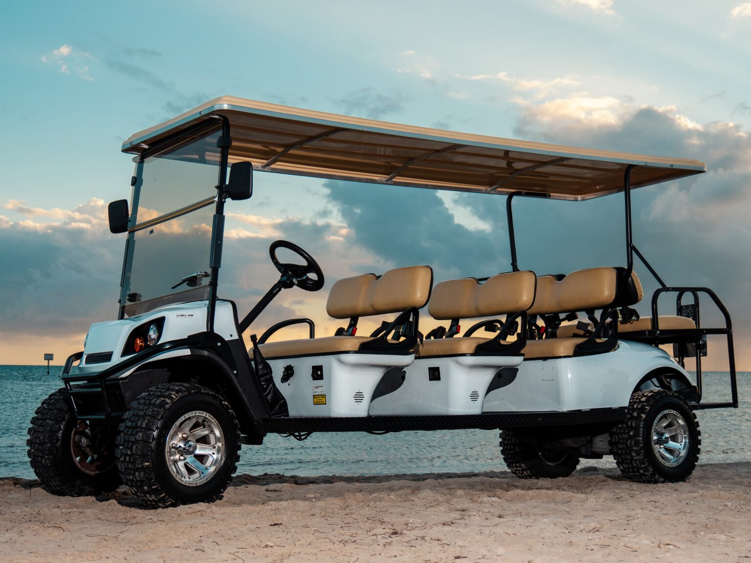 Key West 8 Seater EZGO Golf Cart Rental 2024 | Cool Key West